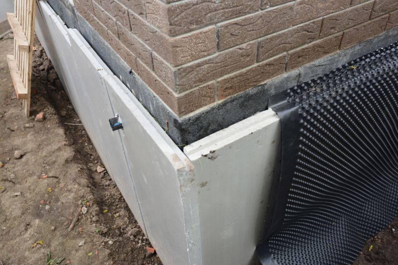 Waterproofed Foundation Wall